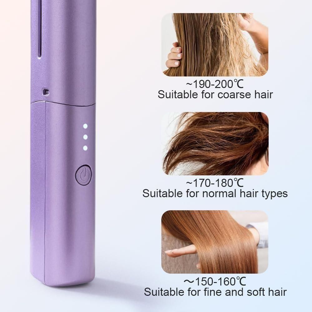 GlamRush X™ - Cordless, Rechargeable Mini Straightener