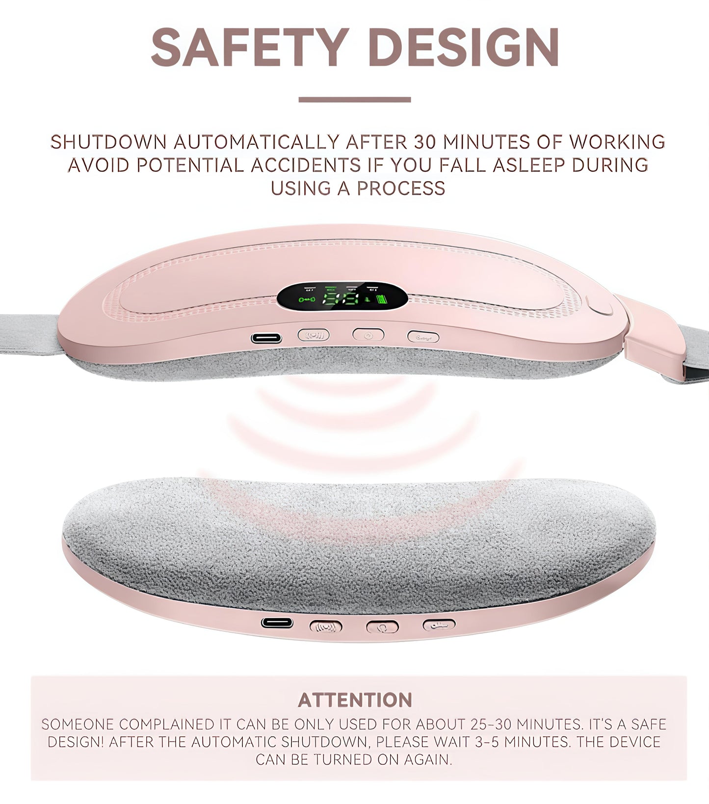 CrampEaze™ Portable Cordless Heating Pad